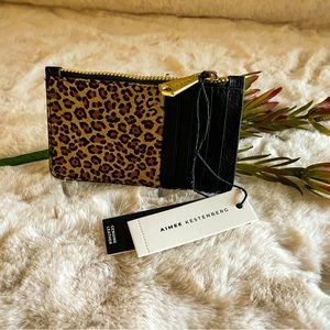BNWT - AIMEE KESTENBERG - Melbourne Leather Wallet, Micro Leapord